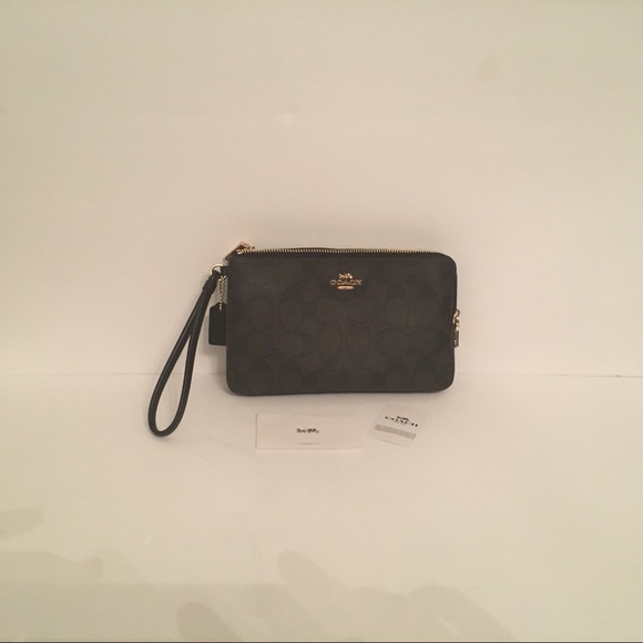 Coach wristlet wallet double zip - Picture 1 of 8